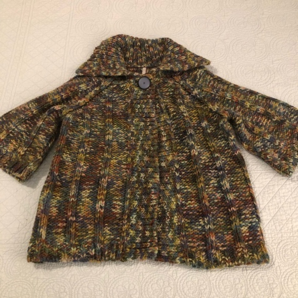 Leo & Nicole chunky knit cardigan. Wool blend. Size large.